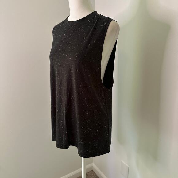 Lululemon black speckle print sleeveless tank top - Picture 3 of 9